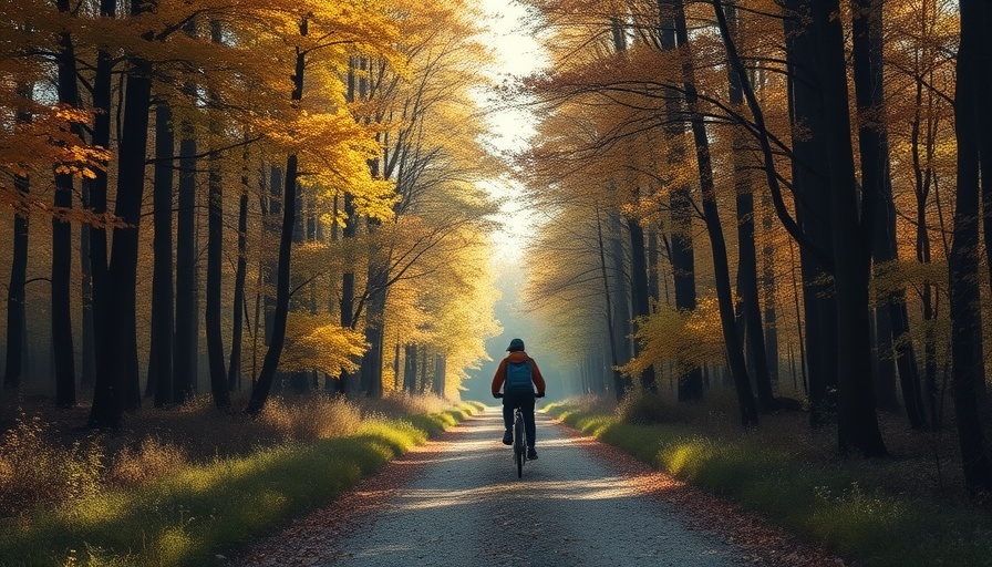 Outdoor cycling as low-intensity cardio for aging bodies in Muskegon.