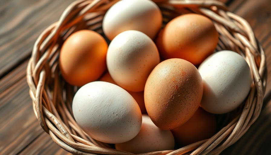 Fresh eggs in a basket highlighting impact on cholesterol.