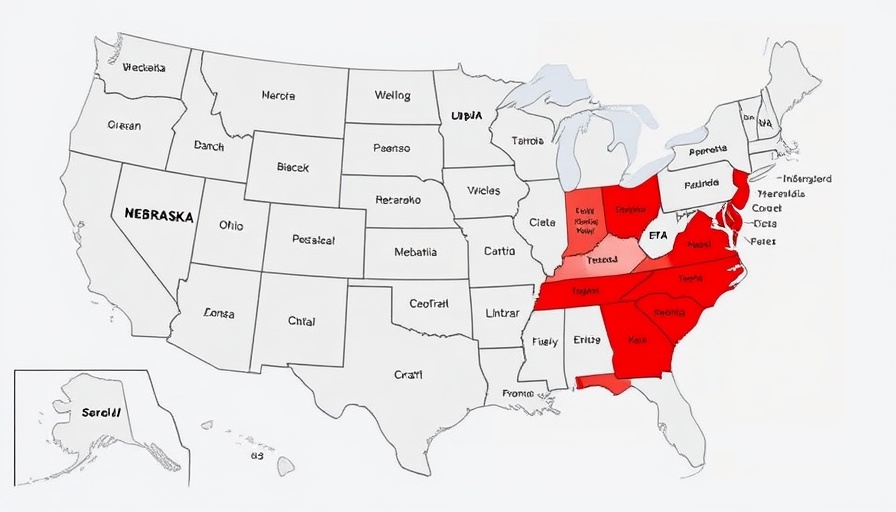 Map showing highlighted locations for Cardiovascular-Kidney-Metabolic Initiative.