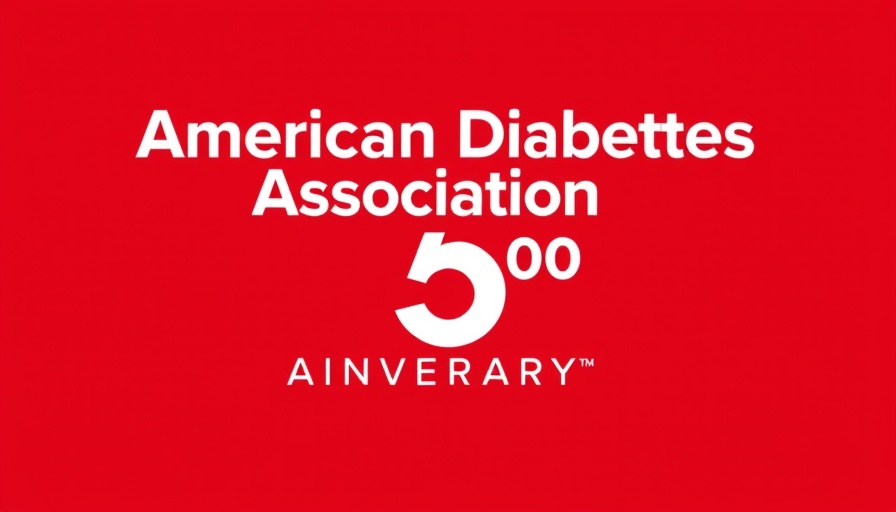 American Diabetes Association 85th anniversary logo on red background.