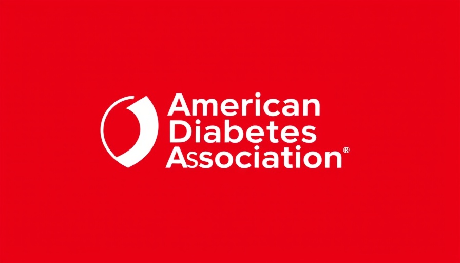 American Diabetes Association 85th anniversary logo, red background