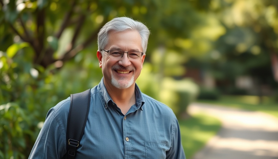 Interfaith engagement at Harvard, smiling man outdoors.