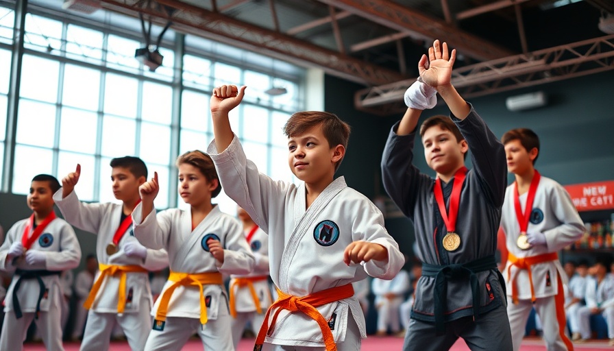 Martial arts students in Gurnee celebrate achievements and practice.