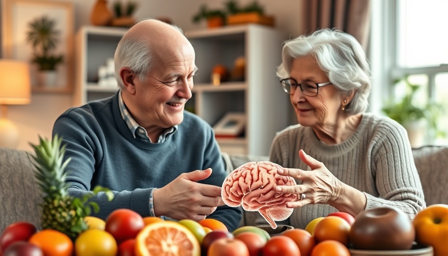 Seniors discussing health at a cognitive care facility in Muskegon.