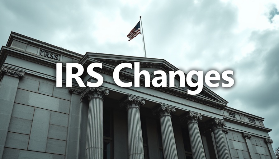 IRS ruling on retirement income tax displayed on a government building.