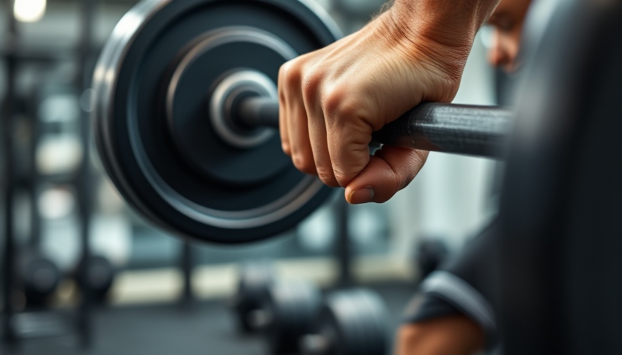 Close-up of a person perfecting deadlift form with barbell in gym.