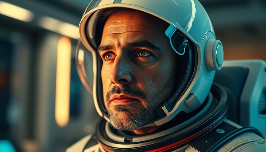 Reed Richards character in futuristic suit, thoughtful expression