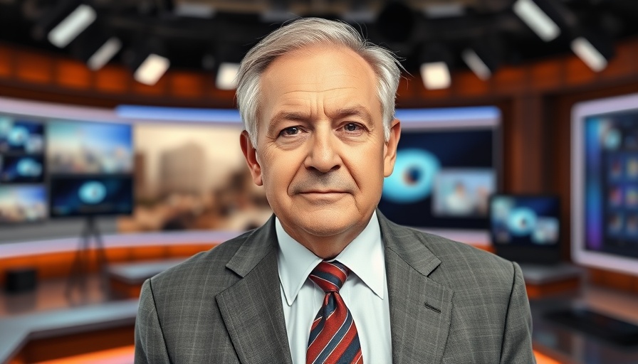 News anchor discussing rural hospital funding on television.