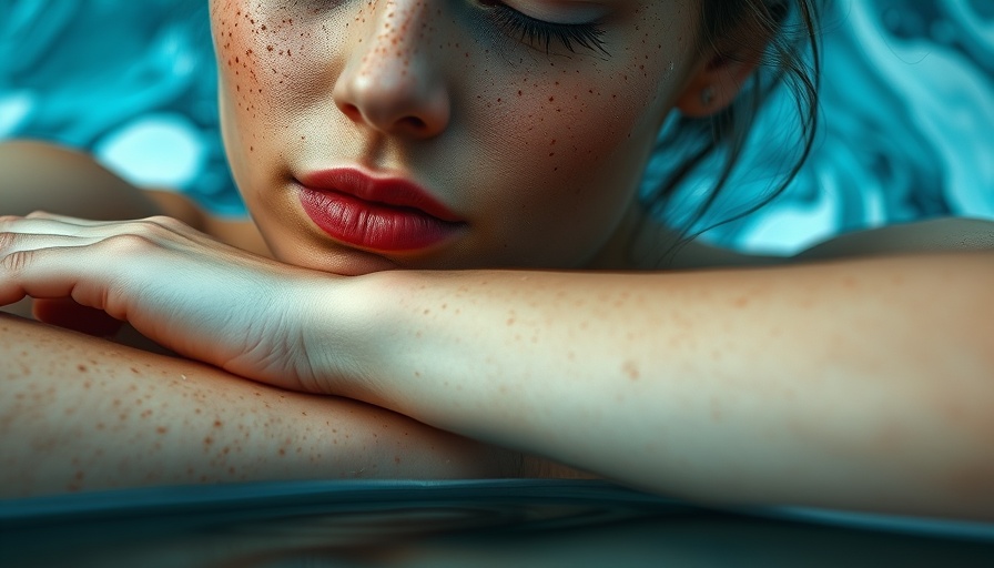 Close-up of woman with water droplets on skin, healthcare strategies for menopausal women Muskegon.