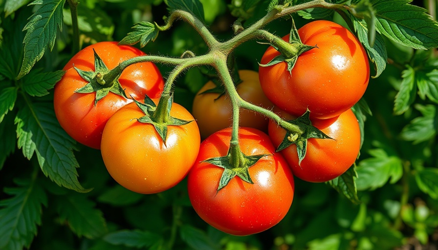 Heirloom tomatoes on vine; grow-at-home success tips Muskegon.