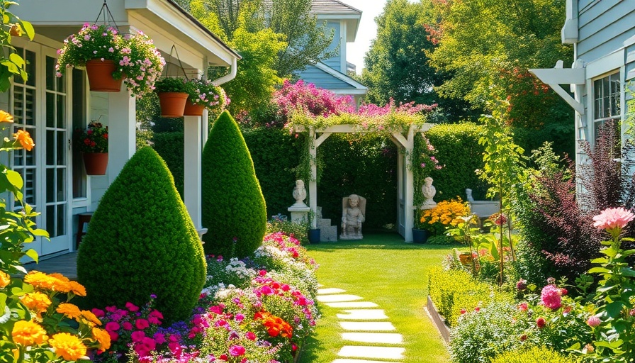 EPS Landscaping & Tree Service in Pembroke Pines lush garden with flowers.