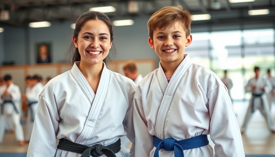Instructors and students at a youth combat training school in Gurnee.