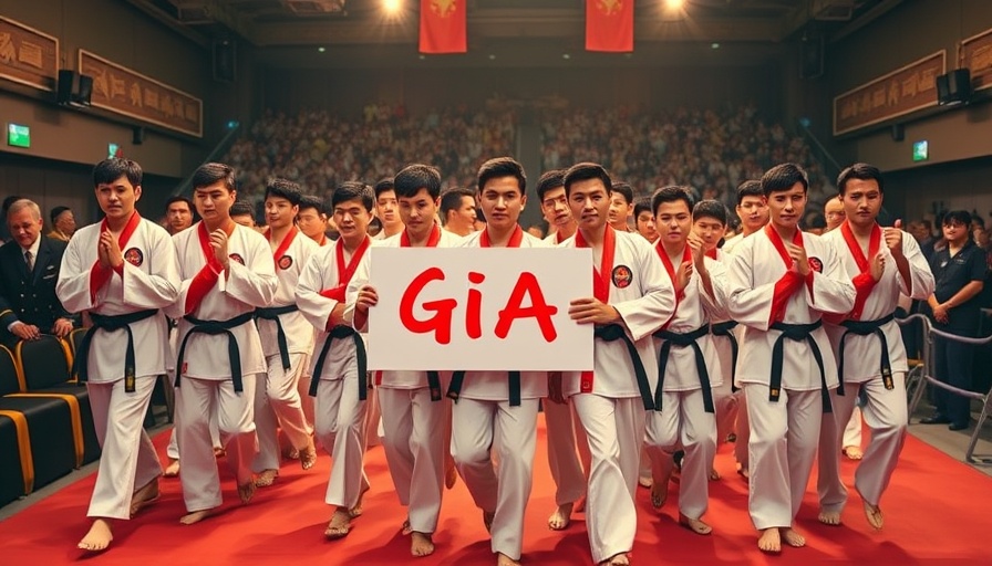 National Traditional Martial Arts Championship team procession