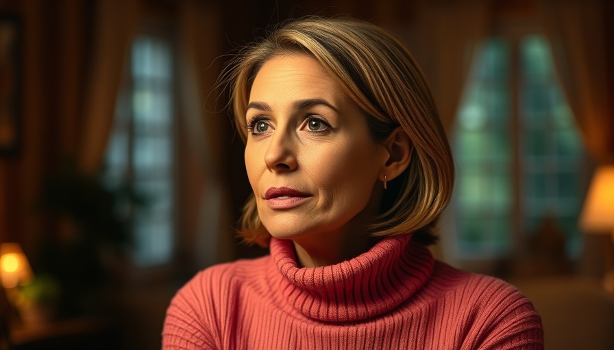 Portrait of an alternative health influencer in a cozy setting.