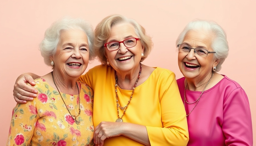 Happy elderly women embracing, representing best diet to reach 70.