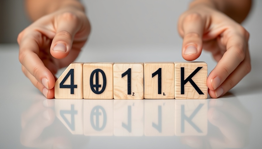 Close-up of 401k blocks representing alternative investments in retirement.