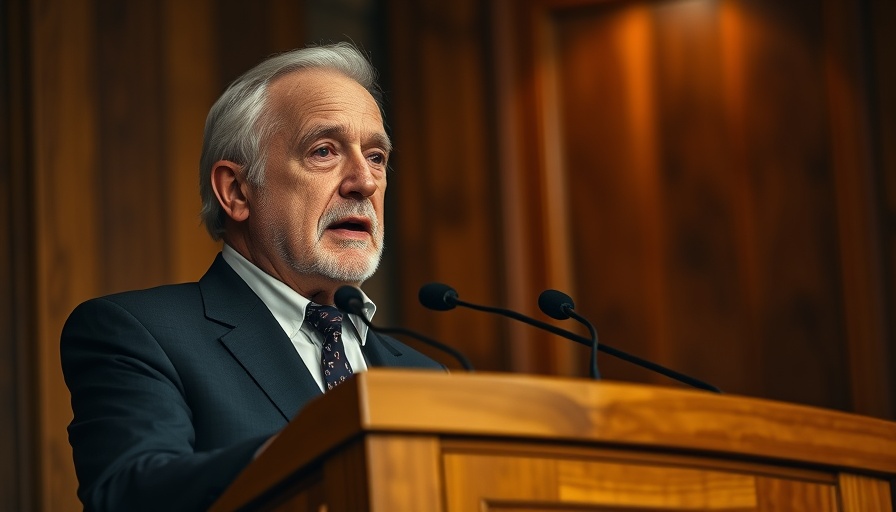 Speaker at podium discussing alternative assets in 401(k)s