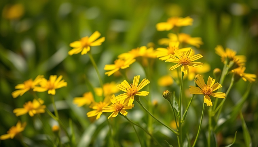 Bright yellow flowers in a lush garden bed, ideal for starting a backyard planting box in Muskegon.