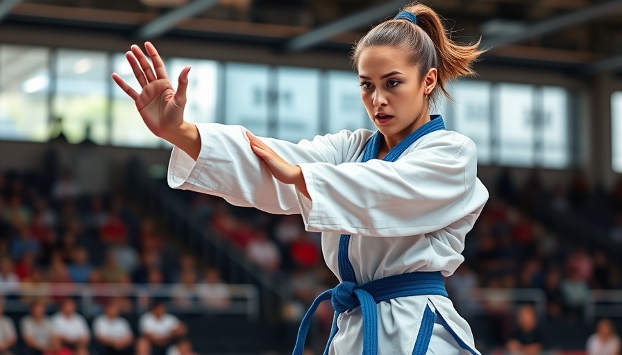 Ukrainian Karate Star Anzhelika Terliuga performing in action at World Games.