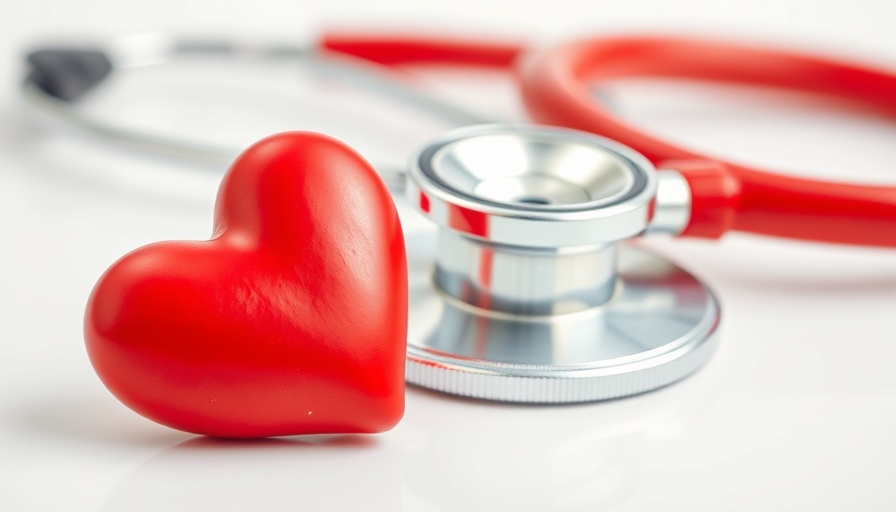 Heart and stethoscope symbolizing Free Senior Health and Wellness Fair.