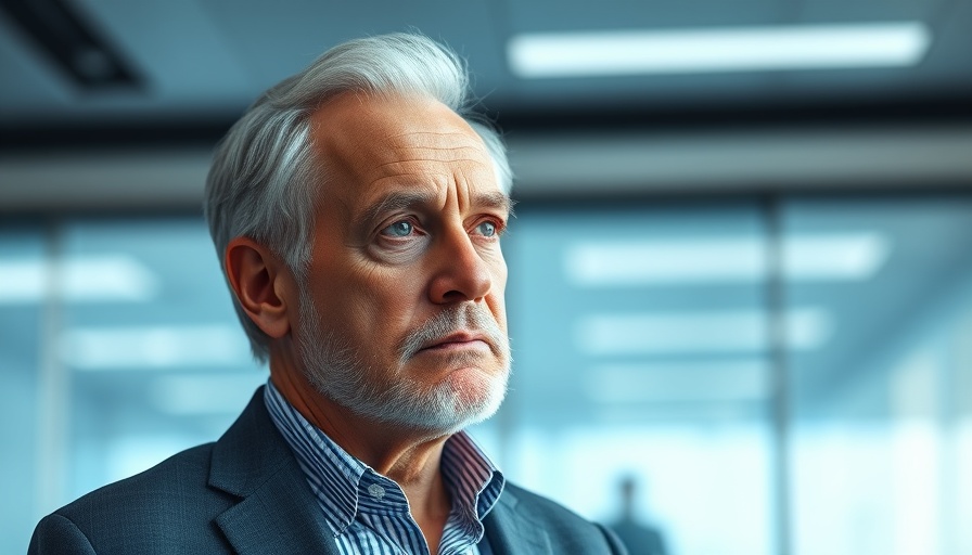 Trump 401(k) changes concept with thoughtful older man.