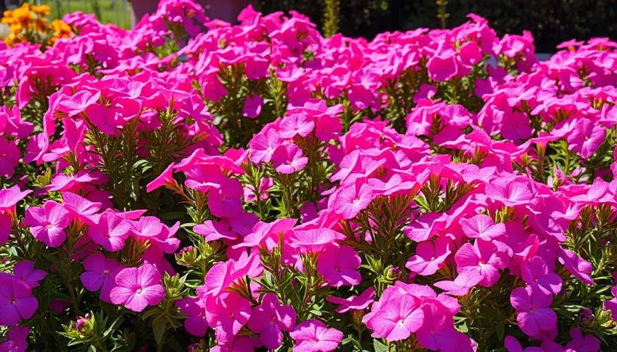 Cottage garden perennials in vibrant bloom, showcasing colorful phlox.