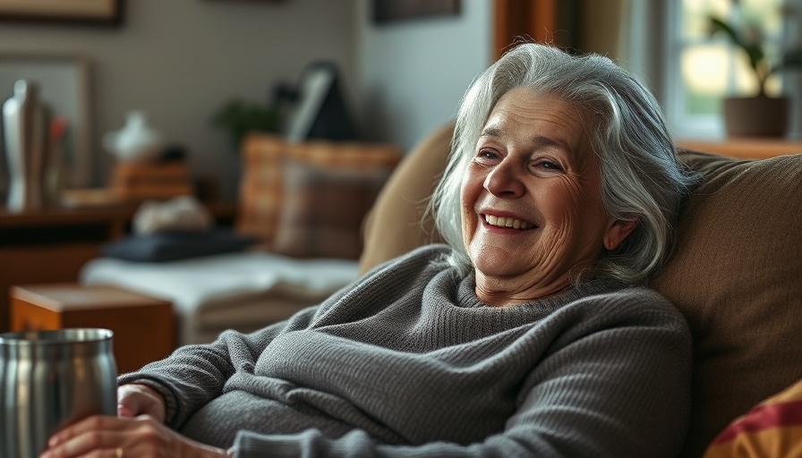 Home care client solution in Muskegon, elderly woman relaxing.