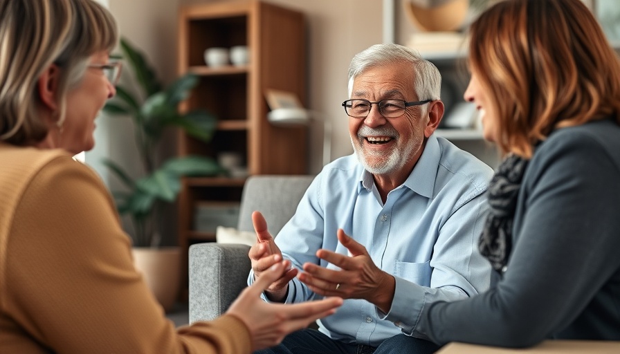 Senior care advisor consulting in Muskegon office.