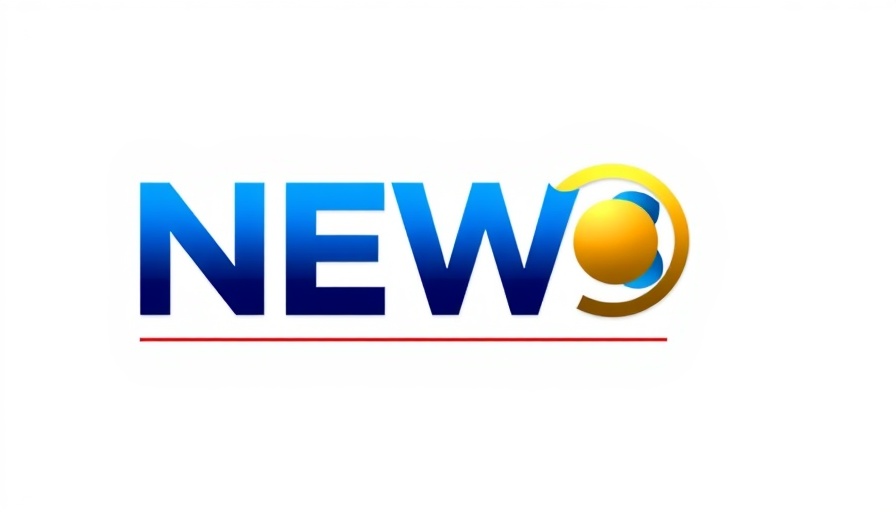 News channel logo on blue background.