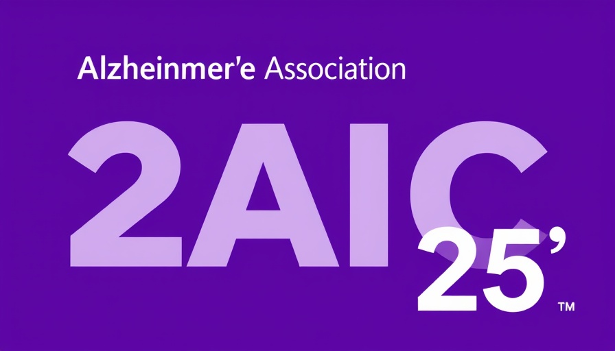 AAIC 25 Alzheimer's Association logo on purple background.
