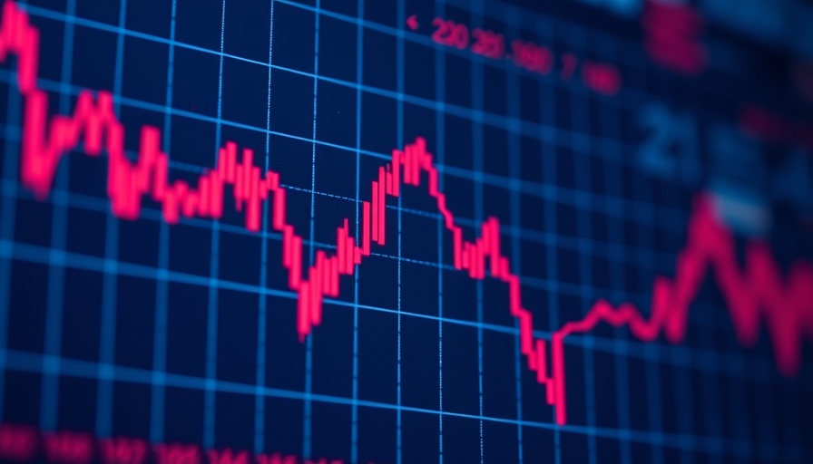 Graph showing C3.ai stock decline with downward trend line.
