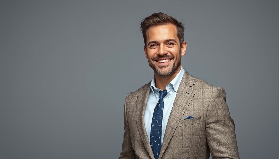 Smiling man in plaid suit offering expert financial planning tips