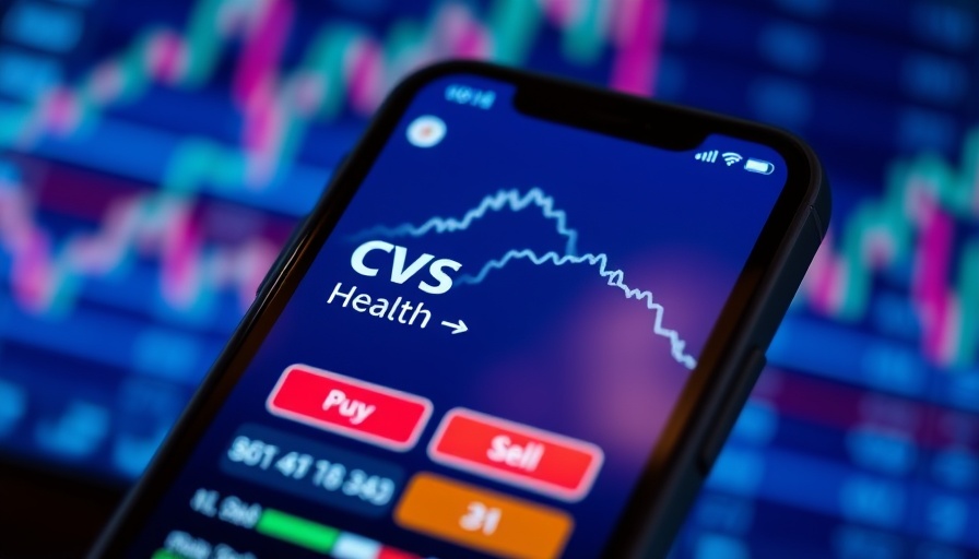 CVS Health Issues Senior Notes; stock trading app interface.