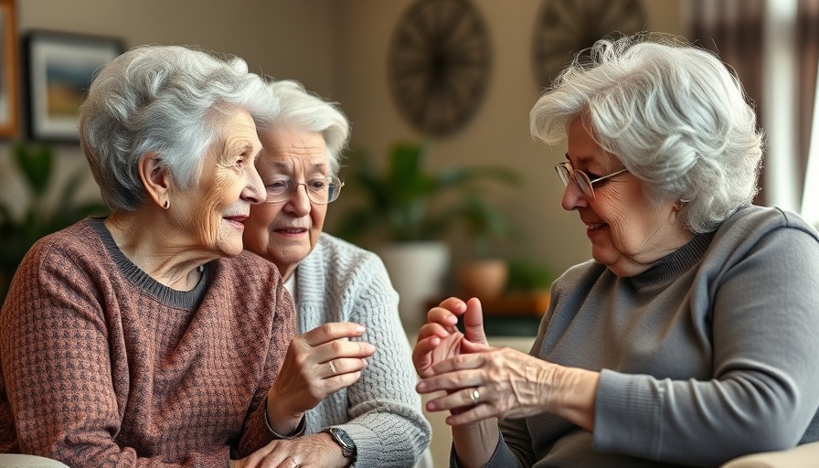 Elderly women discussing Medicaid cuts impact at DeKalb assisted living.