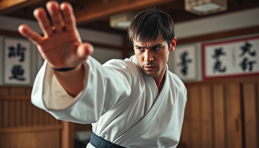 Martial artist practicing in a dojo for karate lessons in Gurnee.