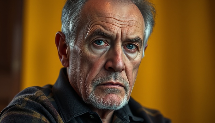 Elderly man in a suit with intense expression, alternative health care examples Muskegon