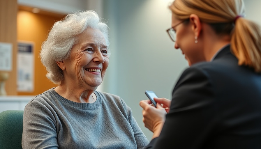Healthcare for seniors in West Bend: older woman receiving care.