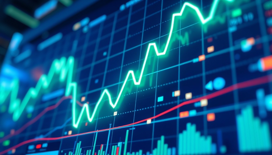 Digital graph depicting Nvidia stock jump prediction.