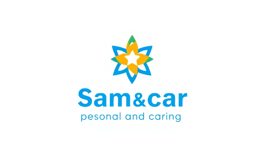 Modern health insurance logo with star design, senior citizen insurance Muskegon.