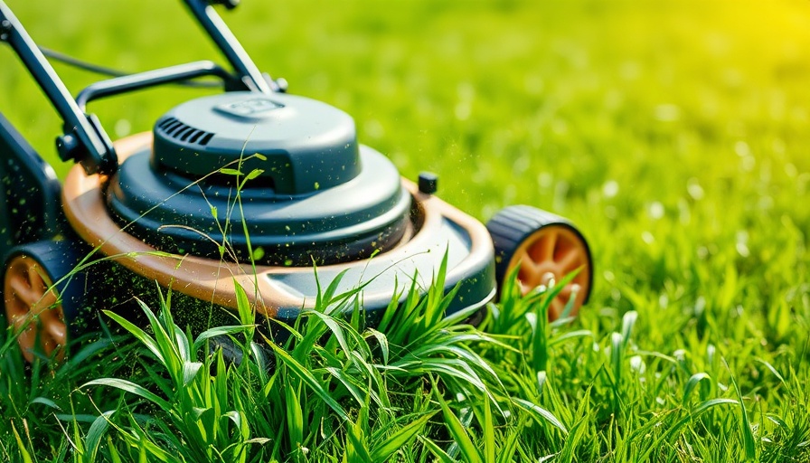 Grasscycling lawn care in action with a manual mower in Shelby MI.