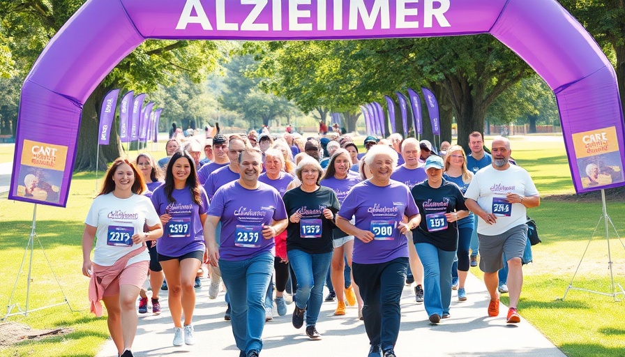 Participants at Walk to End Alzheimer's 2025 starting line.