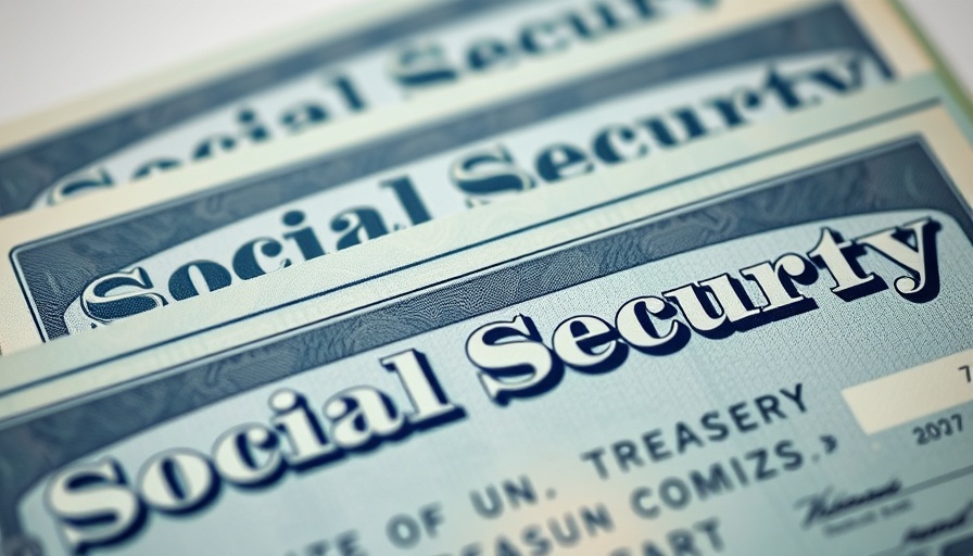 Close-up of Social Security checks with U.S. Treasury details for Social Security payment schedule August 2025.