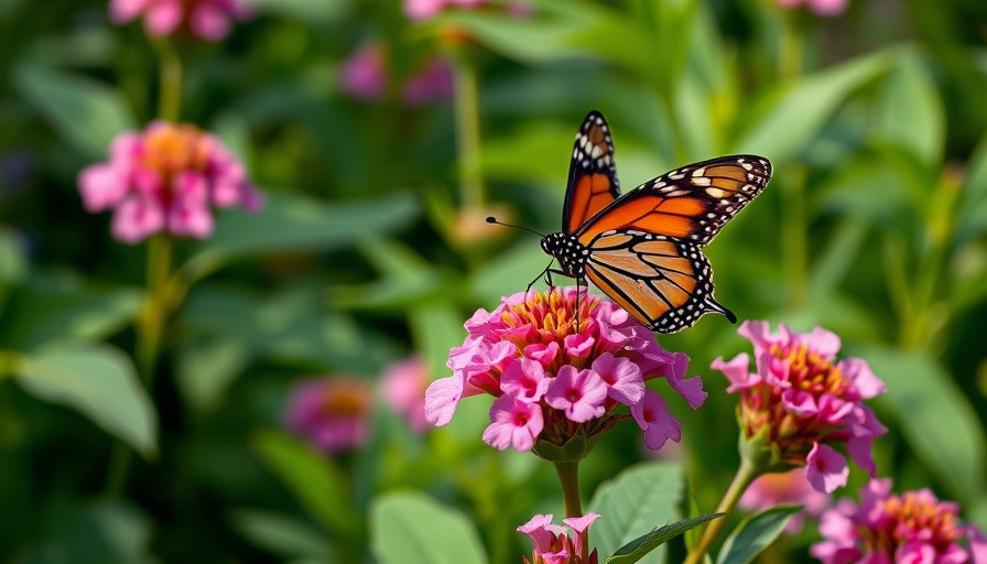 Monarch butterfly on pink Joe Pye weed in garden, sweet Joe Pye weed care guide.