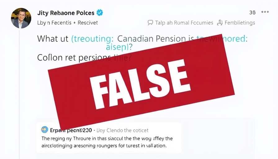 Misinformation about Canadian senior benefits in online post.