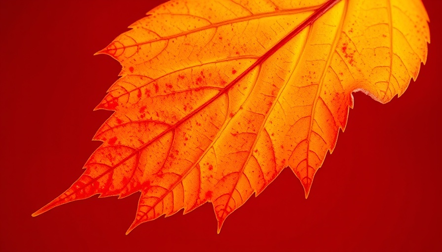 Autumn maple leaf silhouette symbolizing fall season in Connecticut.