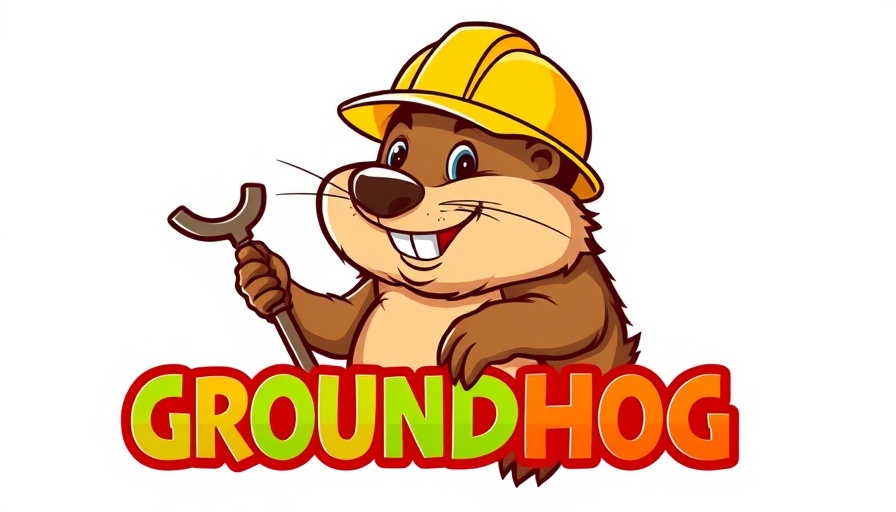 Groundhog Turf Care logo featuring cartoon mascot for enhanced tick control program.