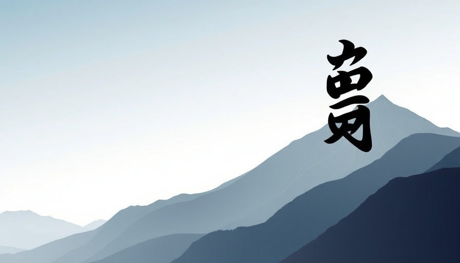 Karate Techniques to Master Timing and Rhythm: Kanji with mountain backdrop.