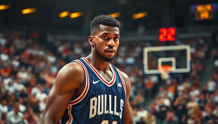 Basketball player on court during game.