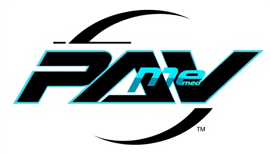 Newest technology in healthcare Muskegon logo with futuristic design