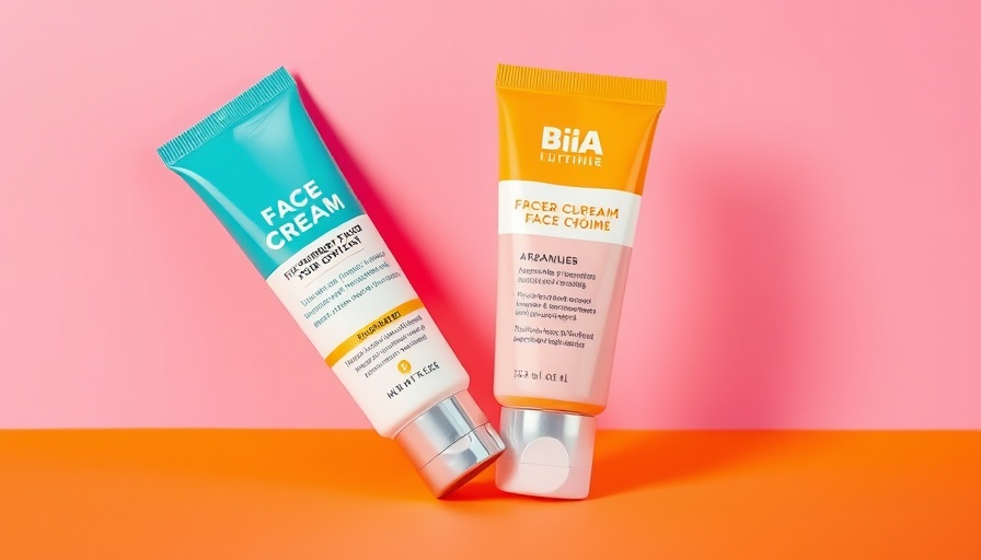 Vibrant SPF face creams for seniors, Saie and StriVectin.